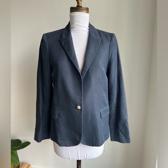 ZADIG AND VOLTAIRE DELUXE JACKET NAVY BLAZER SIZE EU 36 - Picture 1 of 10